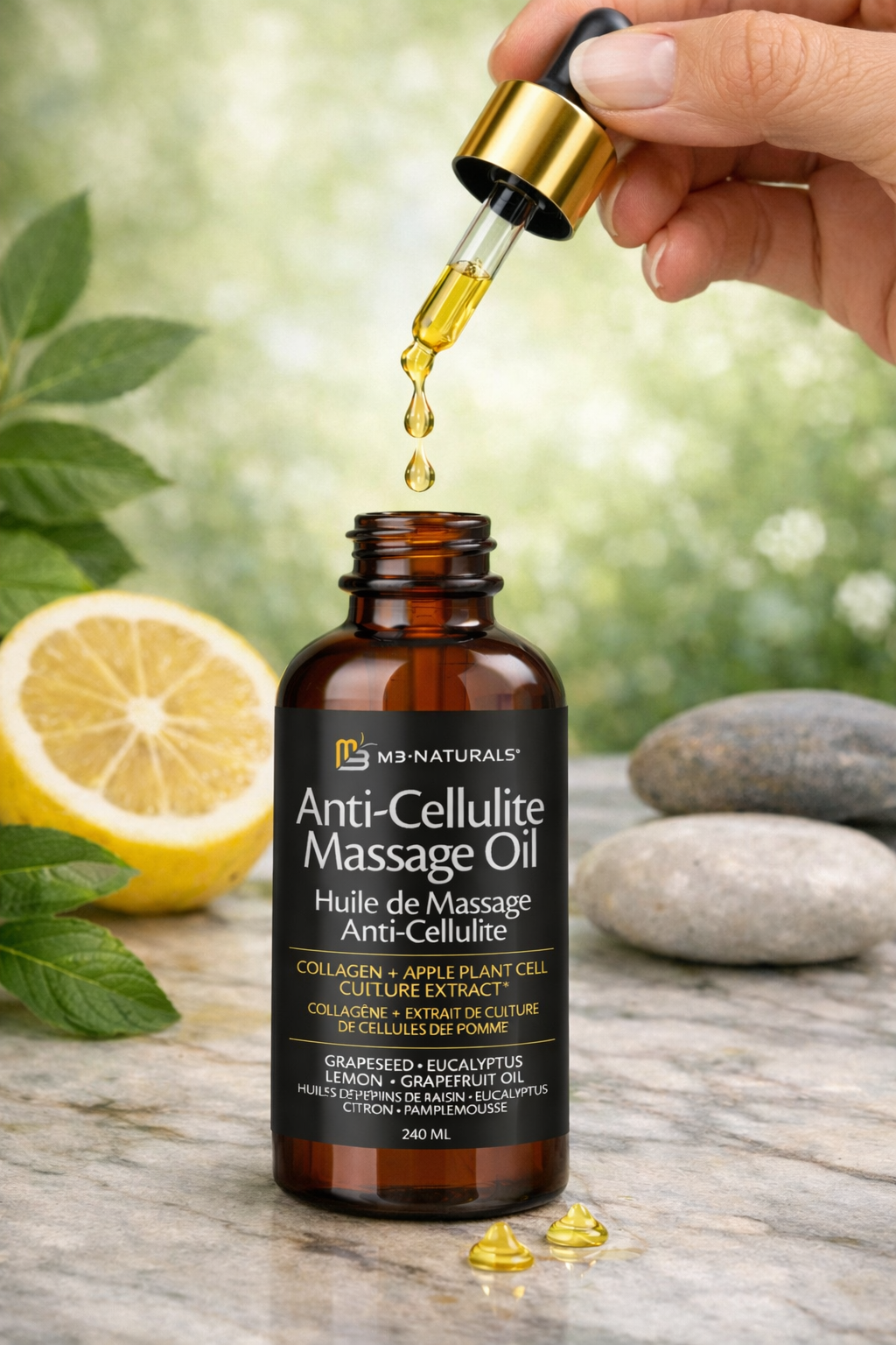 Huile de massage anti-cellulite